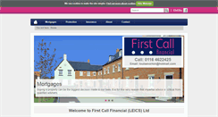 Desktop Screenshot of firstcallmortgages.net